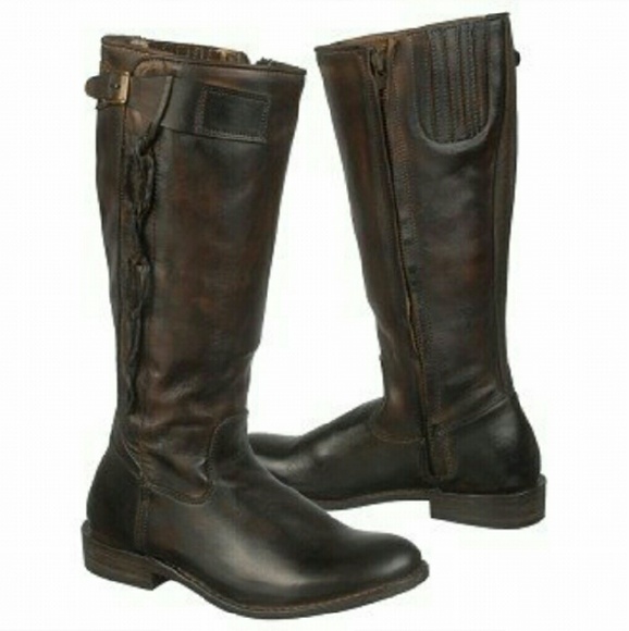 🇺🇦 NEW IN BOX Free People Dark Chocolate Brown Leather Campus Knee Boots